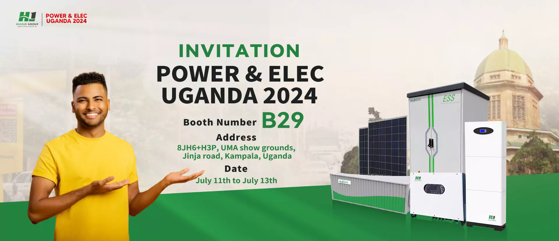 Huijue Group Invitation to Uganda POWER&ELEC Expo